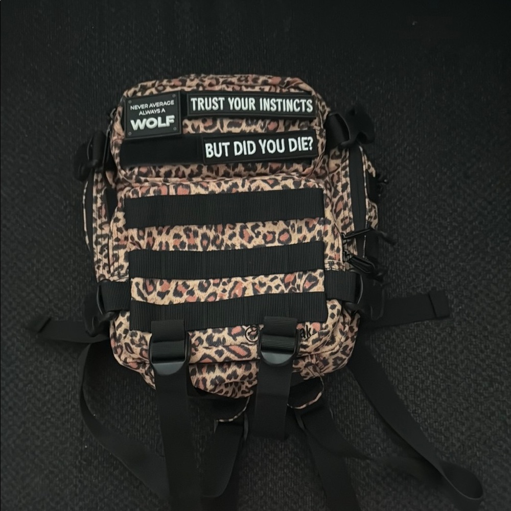 Leopard Print Backpack